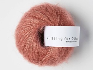 Włóczka  Knitting For Olive Soft Silk Mohair plum rose