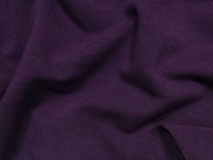Dresówka z elastanem 290g śliwkowa dzianina dresowa pętelka bawełna