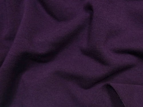 Dresówka z elastanem 290g śliwkowa dzianina dresowa pętelka bawełna