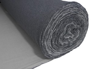 Dresówka drapana 280g  ciemny szary  melanż
