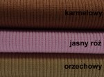 Dzianina prążkowana na czapki jasny róż