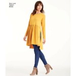 Damska bluzka lub top z leginsami  - wykrój NEW LOOK  N6533A