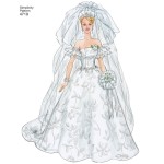 Ubranka dla lalek barbie - wykrój SIMPLICITY S4719