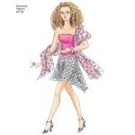 Ubranka dla lalek barbie - wykrój SIMPLICITY S4719