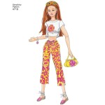 Ubranka dla lalek barbie - wykrój SIMPLICITY S4719