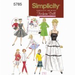 Ubranka dla lalek barbie - wykrój SIMPLICITY S5785