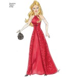 Ubranka dla lalek barbie - wykrój SIMPLICITY S4702