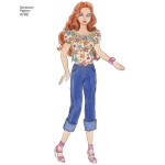 Ubranka dla lalek barbie - wykrój SIMPLICITY S4702