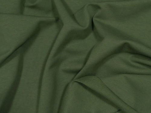 Dresówka z elastanem 290g khaki dzianina dresowa pętelka bawełna