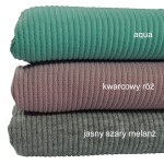 Dzianina prążkowana na czapki róż kwarcowy