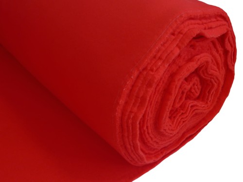 Dresówka drapana 280g czerwona