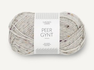Włóczka Sandnes Garn Peer Gynt jasny szary tweed lovfall 1035