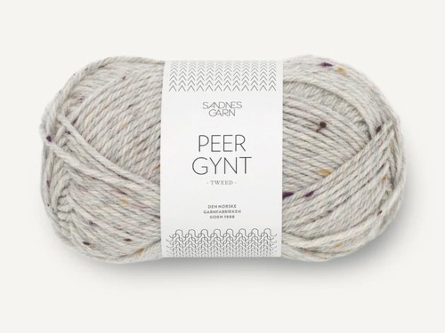 Włóczka Sandnes Garn Peer Gynt jasny szary tweed lovfall 1035