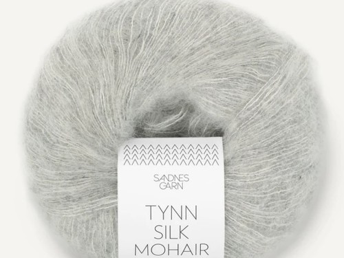 Włóczka Sandnes Garn Tynn Silk Mohair jasny szary 1022