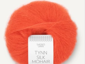Włóczka Sandnes Garn Tynn Silk Mohair ognisty pomarańczowy 3818