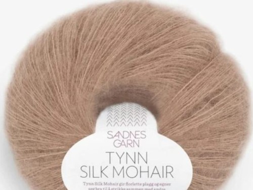 Włóczka Sandnes Garn Tynn Silk Mohair ciemny beż 3041