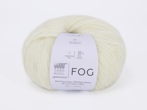 Włóczka Gabo Wool Fog naturalna biel 100