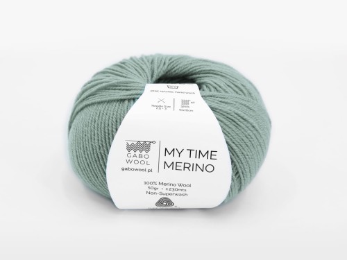 Włóczka Gabo Wool My Time Merino szałwia 9268