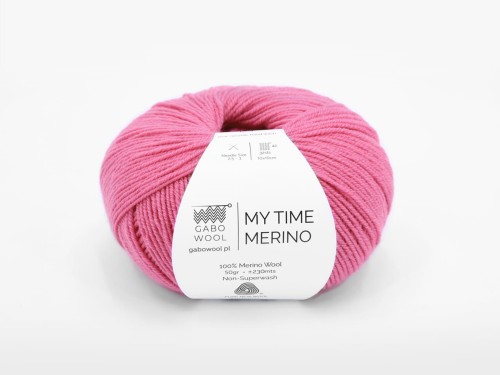 Włóczka Gabo Wool My Time Merino crazy róż 9561