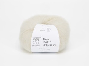 Włóczka Gabo Wool Eco Baby Brushed naturalna biel 1296