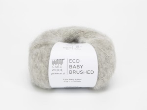 Włóczka Gabo Wool Eco Baby Brushed jasny szary 1305