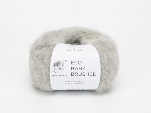 Włóczka Gabo Wool Eco Baby Brushed jasny szary 1305