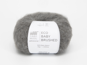 Włóczka Gabo Wool Eco Baby Brushed szary 2341