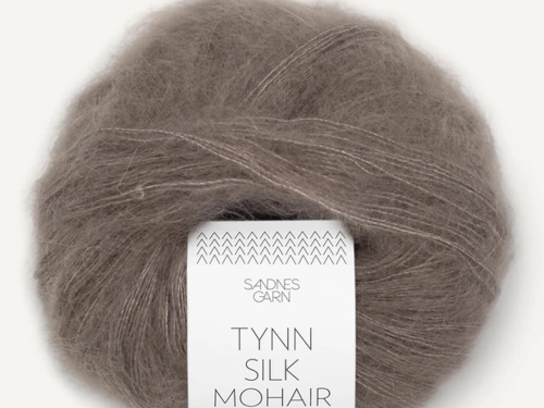 Włóczka Sandnes Garn Tynn Silk Mohair  brązowy żołądź 3161