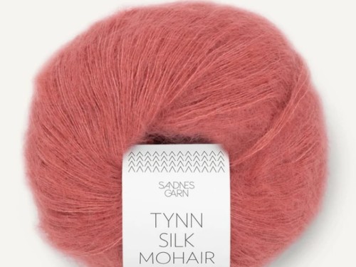 Włóczka Sandnes Garn Tynn Silk Mohair ceglasty jasny 4025