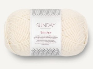 Włóczka Sandnes Garn Sunday by PetiteKnit ecru 1012