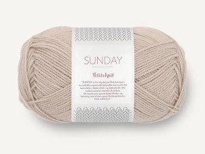 Włóczka Sandnes Garn Sunday by PetiteKnit jasny beż 3821