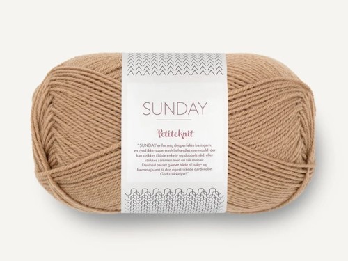 Włóczka Sandnes Garn Sunday by PetiteKnit camel 2542