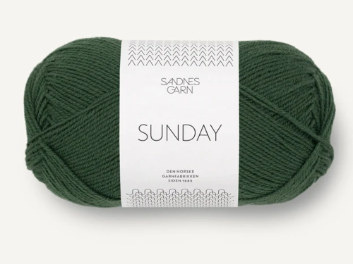 Włóczka Sandnes Garn Sunday zielony las 8082