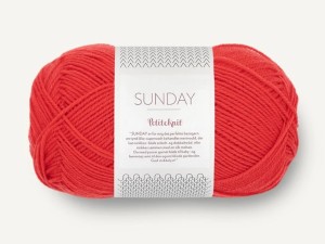 Włóczka Sandnes Garn Sunday  by PetiteKnit czerwony mak 4008