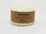 Włóczka Furora Yarns SILKCOTTON jedwab z bawełną biały