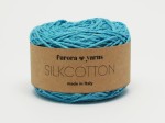 Włóczka Furora Yarns SILKCOTTON jedwab z bawełną  woda morska