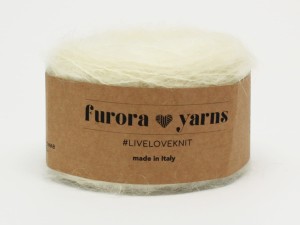 Włóczka Furora Yarns Princessa natural moher z jedwabiem 
