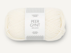 Włóczka Sandnes Garn Peer Gynt ciepły biały 1002