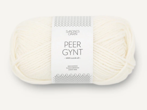 Włóczka Sandnes Garn Peer Gynt ciepły biały 1002