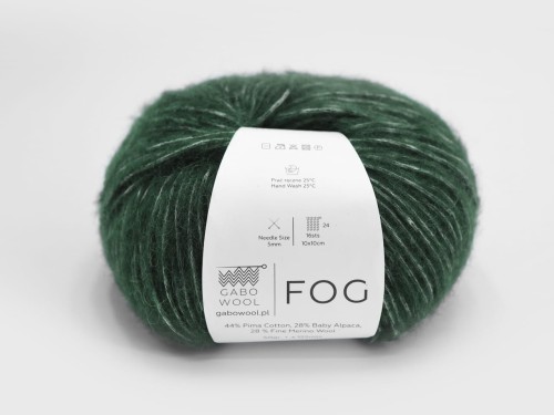Włóczka Gabo Wool Fog  leśna zieleń 6172