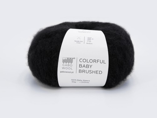 Włóczka Gabo Wool Colorful Baby Brushed czarny 500