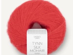 Włóczka Sandnes Garn Tynn Silk Mohair czerwony mak 4008