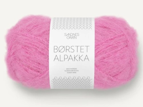 Włóczka Sandnes Garn Borstet Alpakka szokujący róż 4626