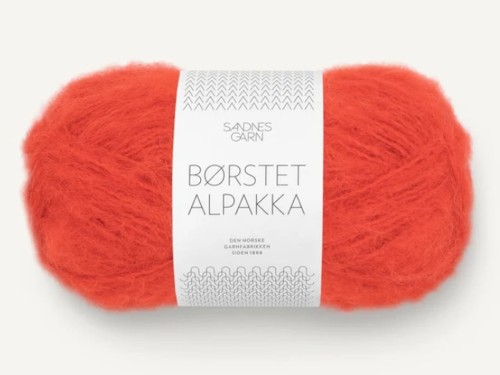 Włóczka Sandnes Garn Borstet Alpakka pikantna pomarańcza 3819