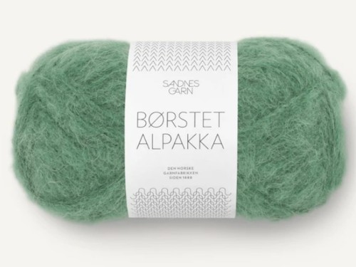 Włóczka Sandnes Garn Borstet Alpakka zielony  mirt 8062