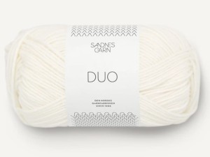 Włóczka Sandnes Garn DUO cotton merino biały 1002