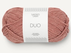 Włóczka Sandnes Garn DUO cotton merino ciepły róż melanż  3543