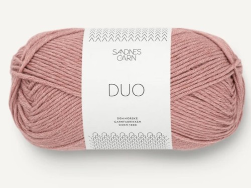 Włóczka Sandnes Garn DUO cotton merino pudrowy róż 4032