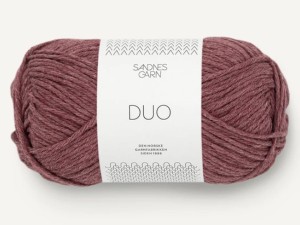 Włóczka Sandnes Garn DUO cotton merino ciemny pudrowy róż  4344