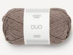 Włóczka Sandnes Garn DUO cotton merino brązowy melanż 2652